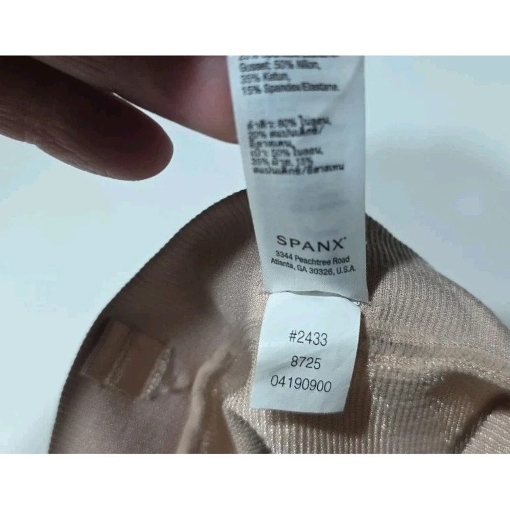 Spanx Slim Cognito Mid Thigh Body Shaper Tan Beige‎ Small XL Firm Shorts